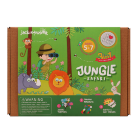 Set educational Kit de creatie 3-in-1 safari in jungla